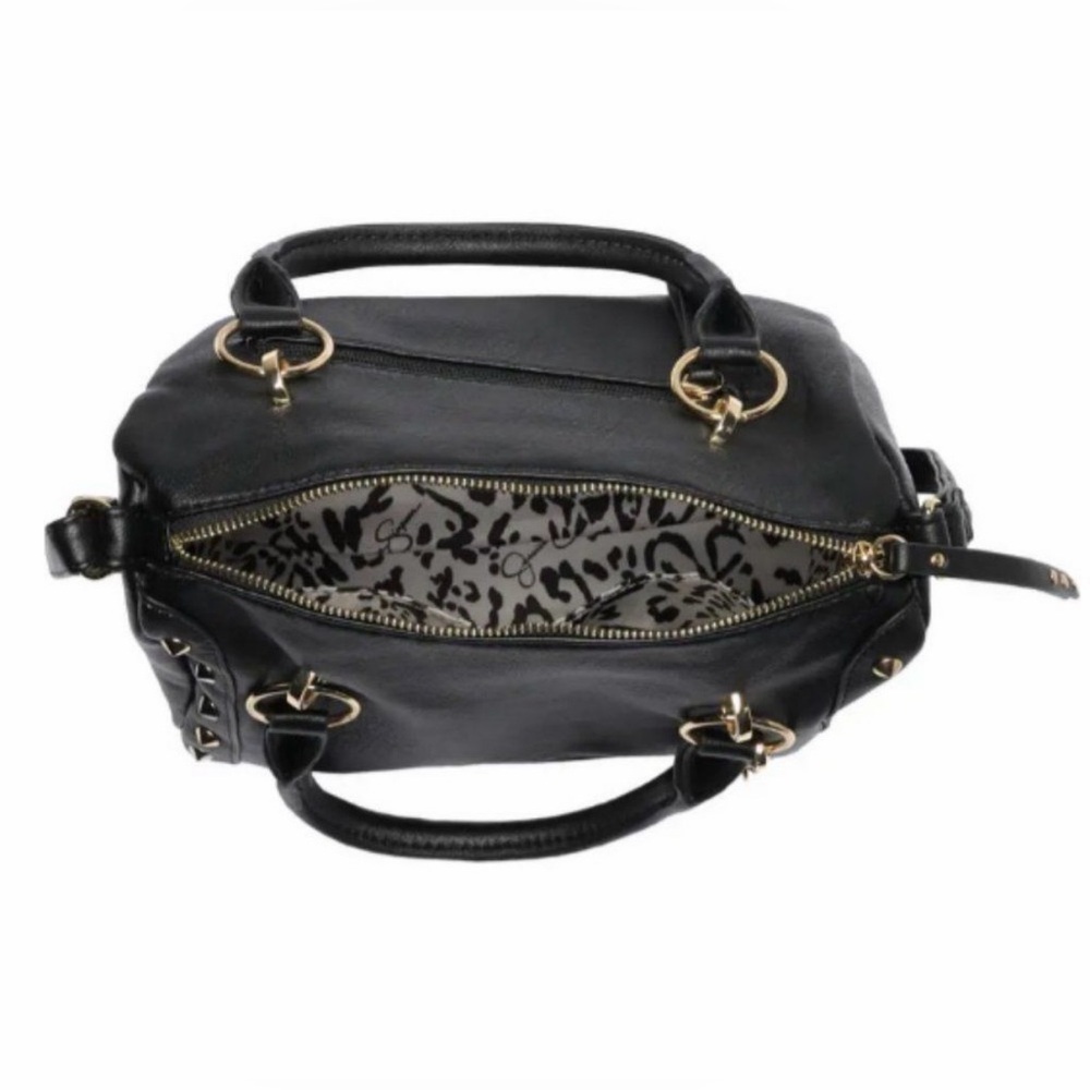 NWT Jessica Simpson Sarina Studded Satchel | Black - Picture 2 of 9